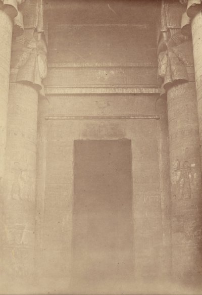 The Inner Entrance of the Temple of Denderah by Théodule Devéria